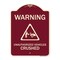 Signmission Warning Unauthorized Vehicles Crushed W/ Graphic Heavy-Gauge Aluminum Sign, 24" x 18", BU-1824-22709 A-DES-BU-1824-22709 - alternate 1
